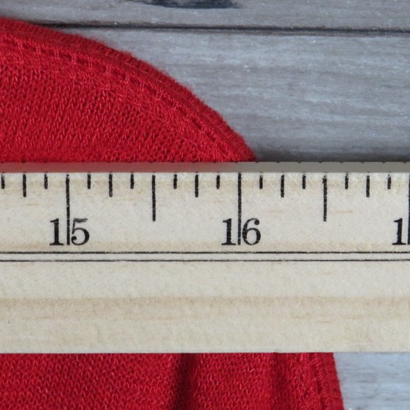 Banana Republic* Women's Long Sleeve Turtle Neck Blouse Size XS Red~‎ Sparkle✨ - Picture 5 of 8